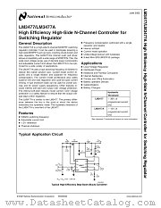 LM3477 datasheet pdf National Semiconductor