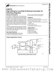 LM3478 datasheet pdf National Semiconductor