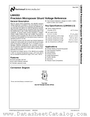 LM4050 datasheet pdf National Semiconductor