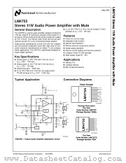 LM4755 datasheet pdf National Semiconductor