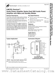LM4765 datasheet pdf National Semiconductor