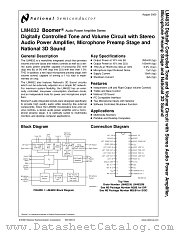 LM4832 datasheet pdf National Semiconductor