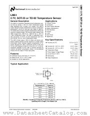LM61 datasheet pdf National Semiconductor
