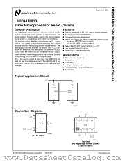 LM809 datasheet pdf National Semiconductor