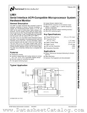 LM81 datasheet pdf National Semiconductor