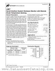LM87 datasheet pdf National Semiconductor