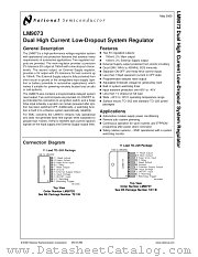 LM9073 datasheet pdf National Semiconductor