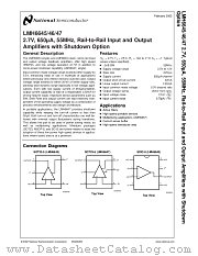 LMH6647 datasheet pdf National Semiconductor
