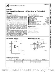 LMV301 datasheet pdf National Semiconductor