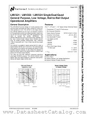 LMV321 datasheet pdf National Semiconductor
