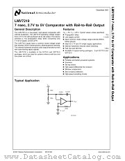 LMV7219 datasheet pdf National Semiconductor