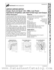 LMV921 datasheet pdf National Semiconductor
