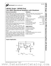 LMV981 datasheet pdf National Semiconductor