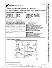 LMX2311U datasheet pdf National Semiconductor