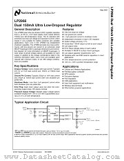 LP2966 datasheet pdf National Semiconductor