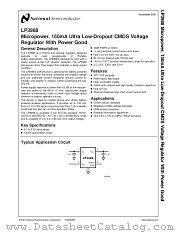 LP3988 datasheet pdf National Semiconductor