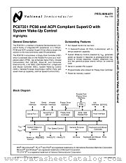 PC87351 datasheet pdf National Semiconductor