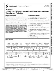 PC87363 datasheet pdf National Semiconductor