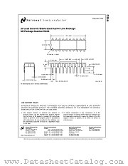 D20A datasheet pdf National Semiconductor
