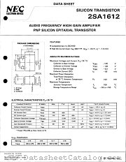2SA1612 datasheet pdf NEC
