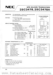 2SC3478A datasheet pdf NEC