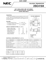 2SC4184 datasheet pdf NEC