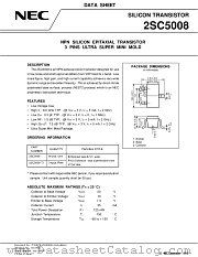 2SC5008 datasheet pdf NEC