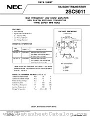 2SC5011 datasheet pdf NEC