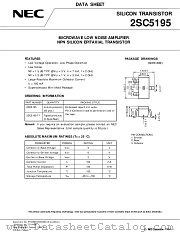2SC5195-T1 datasheet pdf NEC