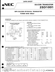 2SD1001 datasheet pdf NEC