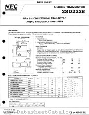2SD2228 datasheet pdf NEC