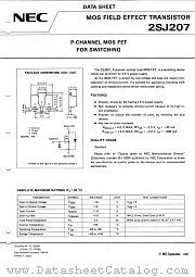 2SJ207 datasheet pdf NEC