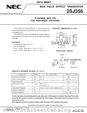 2SJ356 datasheet pdf NEC