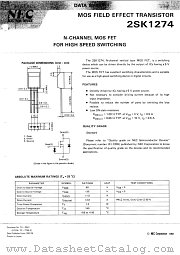 2SK1274 datasheet pdf NEC