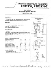 2SK2134 datasheet pdf NEC
