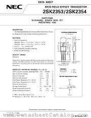 2SK2353 datasheet pdf NEC
