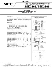 2SK2365 datasheet pdf NEC