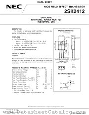 2SK2412 datasheet pdf NEC