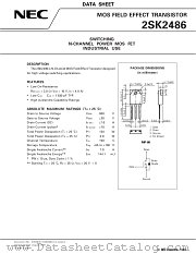 2SK2486 datasheet pdf NEC