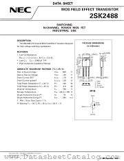 2SK2488 datasheet pdf NEC