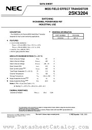 2SK3204 datasheet pdf NEC