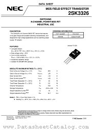 2SK3326 datasheet pdf NEC