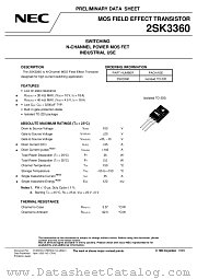 2SK3360 datasheet pdf NEC