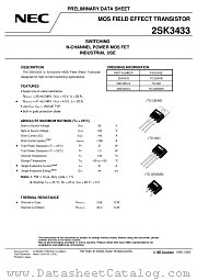 2SK3433-S datasheet pdf NEC