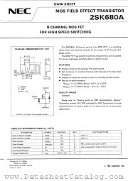 2SK680A datasheet pdf NEC