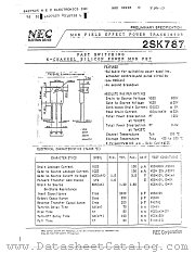 2SK787 datasheet pdf NEC