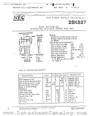 2SK827 datasheet pdf NEC