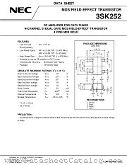 3SK252 datasheet pdf NEC