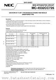 MC-4532CC726 datasheet pdf NEC