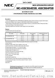 MC-458CB64ESB-A10B datasheet pdf NEC